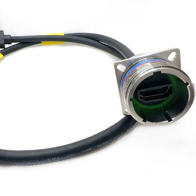 kwaliteit  YW3 20E06S-K Stainless Steel Passivated HDMI Connector for Professional Applications.D38999 Series with HDMI.High Definition Multimedia Interface fabriek