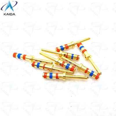 kwaliteit  D38999 Series Cooper Alloy Contact with Gold Plating Meeting Customer Requirements.M39029/58-363.20# Pin Contact.Color bands with Orange - Blue - Orange fabriek