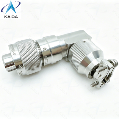 Kwaliteit  4 Number of Contacts YMC Series Corrosion-Resistant & Waterproof Electrical Connectors YMC18T4K1N.Stainless Steel Passivated.90° Backshell fabriek