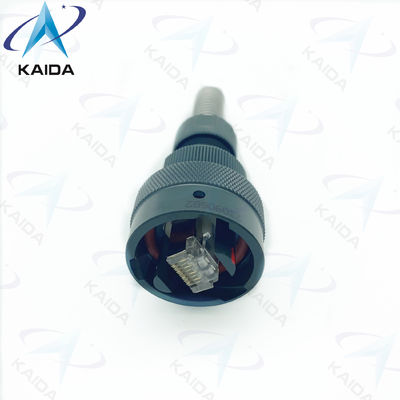RJ45 USB Circulaire connectoren Spring Backshell Network Port Connector Zwart geanodiseerd