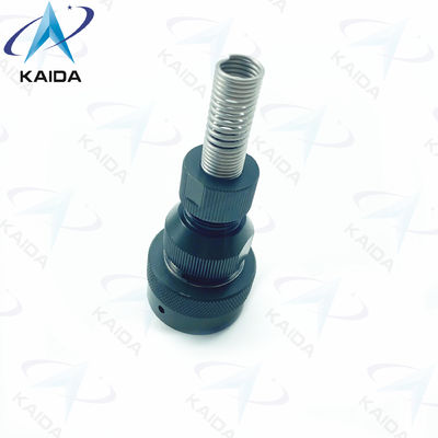 RJ45 USB Circulaire connectoren Spring Backshell Network Port Connector Zwart geanodiseerd
