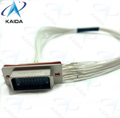 -55°C tot 125°C J14 Connector 34 Vrouwelijke pinnen Rechthoekige stroomconnectoren met kabel