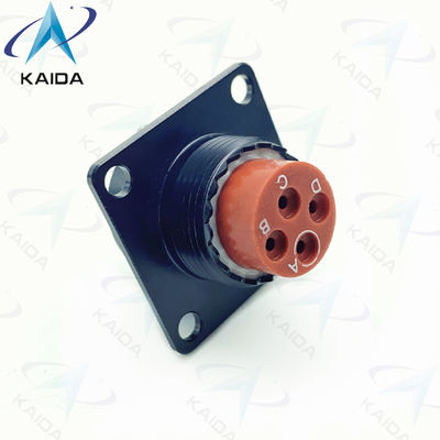 4 Vrouwelijke pinnen MIL-DTL-38999 Serie 2 Balck geanodiseerd bekleding 38999 Power Connector