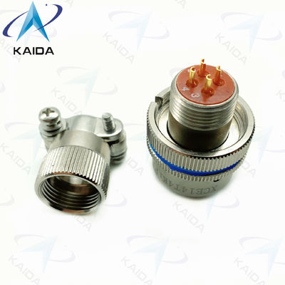 4 Contacten Plug Circulaire elektrische connector Elektroless Nickel Ronde draad connectoren