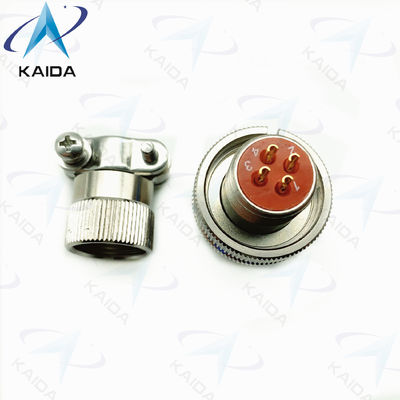 4 Contacten Plug Circulaire elektrische connector Elektroless Nickel Ronde draad connectoren