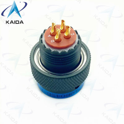 7.5A Mil Dtl 38999 Serie II 4 Vrouwelijke pinnen Olijfgroen Cadmium D38999 Serie 2