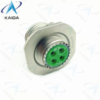 MIL-DTL-38999 serie III Jam Nut Receptacle Connector met krimpcontact Elektroloss Nickel TVS07RF15-04P.8D serie