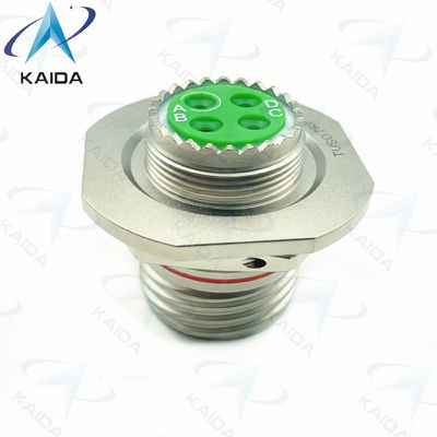 MIL-DTL-38999 serie III Jam Nut Receptacle Connector met krimpcontact Elektroloss Nickel TVS07RF15-04P.8D serie