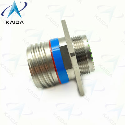 Vierkante flensreseptacle MIL-DTL-38999 serie III met 500V elektroless nikkel D38999/20FD31SA.8D serie