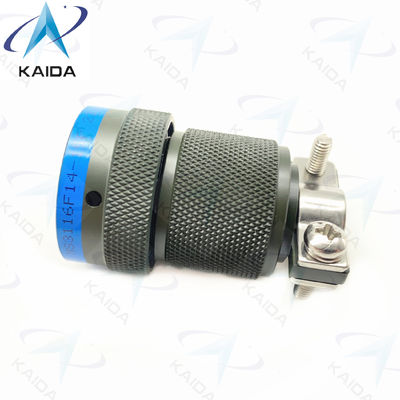 MIL-DTL-26482 Serie I Miniatuurconnector MS3116F14-15P Olijfgroen Cadmium 15 Mannelijke Pins