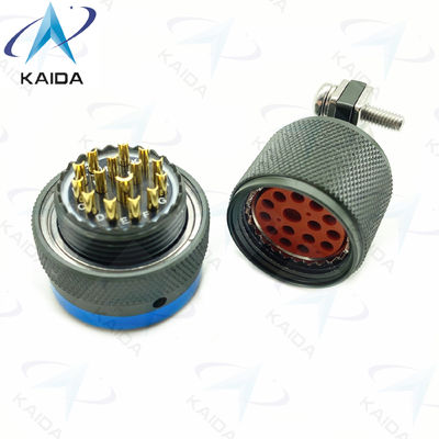 MIL-DTL-26482 Serie I Miniatuurconnector MS3116F14-15P Olijfgroen Cadmium 15 Mannelijke Pins