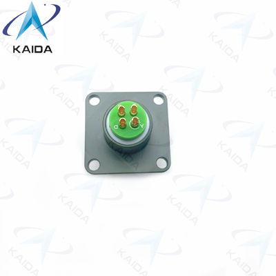 Schelpgrootte 11 MIL-DTL-38999 Serie I -55°C tot 125°C MS27496E11B04PA-H 4 Mannelijke pinnen Olijfgroen Cadmium Palting