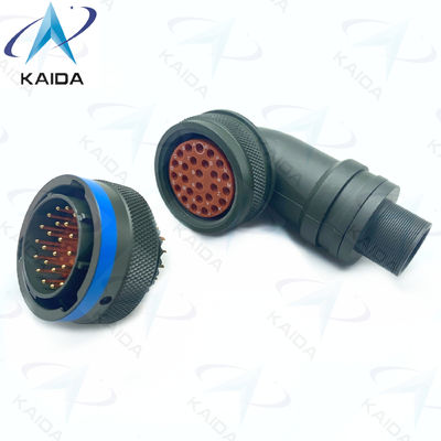 90 graden Plug Gender Solder Contact Termination MIL-DTL-26482 Serie I PT08E16-26P Elektriciteitsgeleidende Cadmium