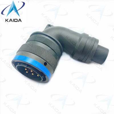 Miniatuurconnector MIL-DTL-26482 Serie I met Olijfgroene Cadmium Schelp Afwerking 90 graden Plug PT08E16-8P 8 Mannelijke Pins