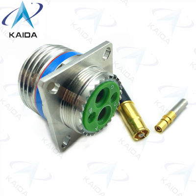 Twinax contactmateriaal koperlegering MIL-DTL-38999 Serie III -55°C tot 125°C D38999/20KE22SC 4 Vrouwelijke pinnen roestvrij staal