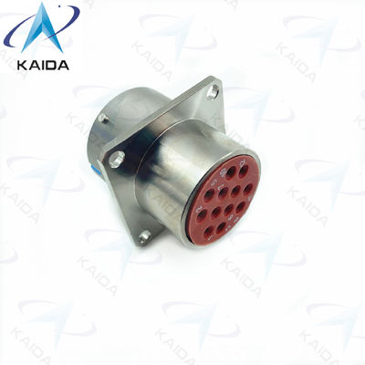 Harde omgevingen XC24F12K1D1 Elektroless Nickel Connector Shell met 12 contacten