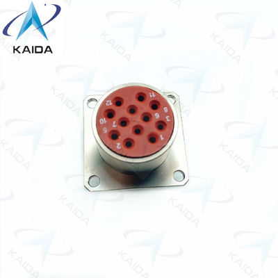 Harde omgevingen XC24F12K1D1 Elektroless Nickel Connector Shell met 12 contacten