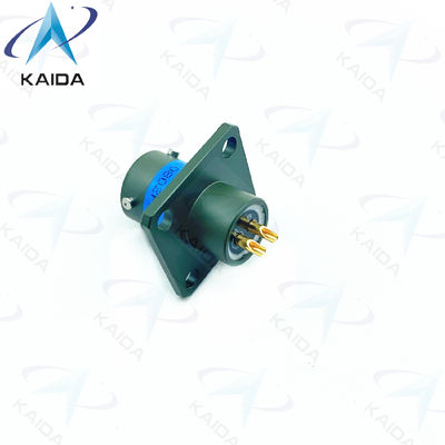 Aluminium legering koppelnoot MIL-DTL-26482 Serie I Miniatuurconnector MS3112E08-02PNB Olijfgroen Cadmium