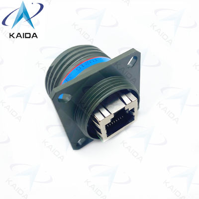 Finse Olijvengroene Cadmium RJFTV21G Solder Termination Method RJ45 Series Tri Start Thread Coupling Mechanism