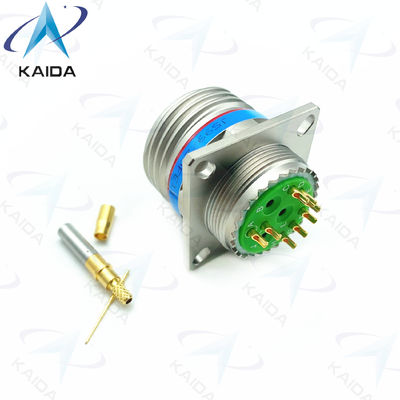 Gedrukt goudcontactcrimpconnector MIL-DTL-38999 serie 3 receptacle 7A Current rating.D38999/20FE11BN-H