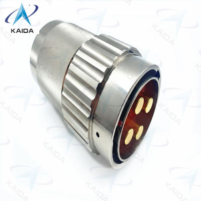 Circulaire elektrische connector van de Y50DX-serie Aluminium, elektrostatische nikkel stekker 4 contacten.Y50DX-D404TJ2