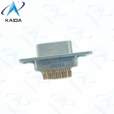 500V MIL-DTL-83513 Aluminium Micro D Receptacle Connector 500 Paring Cycles Koperen verbindingen.DEM-9S-S3KLE