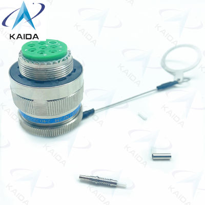 Duurzaamheid Glasvezel Connector Crimp Metal Blauw Muti Mode Kabel 500 Paring Cycles D38999/26KE08B1NF2M Roestvrij staal