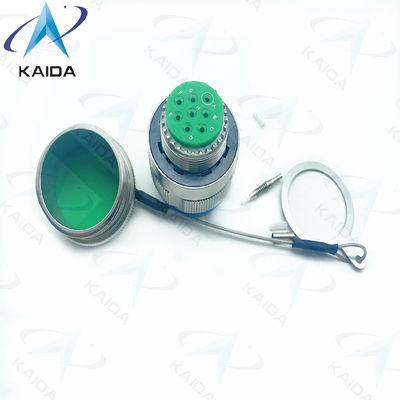 Duurzaamheid Glasvezel Connector Crimp Metal Blauw Muti Mode Kabel 500 Paring Cycles D38999/26KE08B1NF2M Roestvrij staal