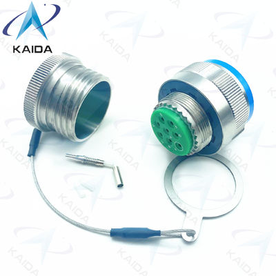 Duurzaamheid Glasvezel Connector Crimp Metal Blauw Muti Mode Kabel 500 Paring Cycles D38999/26KE08B1NF2M Roestvrij staal