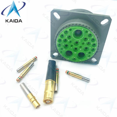 Gold Crimp Contact MIL-DTL-38999 Series III Olive Green Cadmium Shell 7A Spanning 500V.D38999/20WJ20SN.8D Series