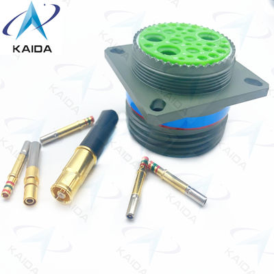 Gold Crimp Contact MIL-DTL-38999 Series III Olive Green Cadmium Shell 7A Spanning 500V.D38999/20WJ20SN.8D Series