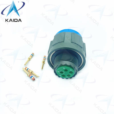 5-man contact goud krimp plug connector met draad in Olijfgroen Cadmium afwerking D38999/26WB05PN 8D serie