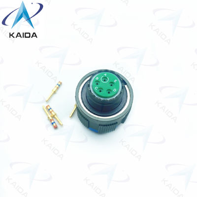5-man contact goud krimp plug connector met draad in Olijfgroen Cadmium afwerking D38999/26WB05PN 8D serie