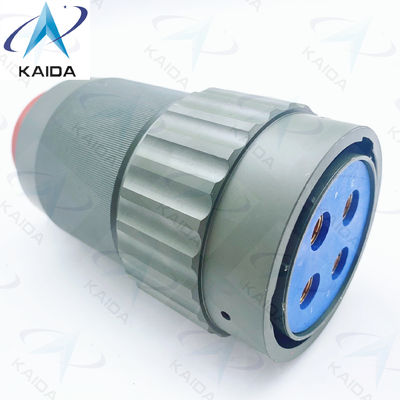 Y50DX-serie Circulaire elektrische aansluiting Aluminium Olijfgroen Cadmium Plug 4 Contacten Y50DXD4-04TK5NL2