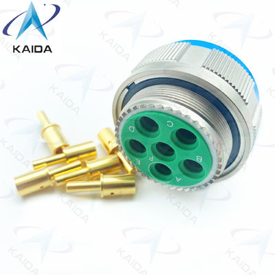 Goud koper legering draadloze stekker MIL-DTL-38999 serie 3 connector met 500V spanning.D38999/26FH06PN.8D serie.