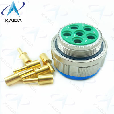 Goud koper legering draadloze stekker MIL-DTL-38999 serie 3 connector met 500V spanning.D38999/26FH06PN.8D serie.