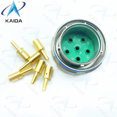 Goud koper legering draadloze stekker MIL-DTL-38999 serie 3 connector met 500V spanning.D38999/26FH06PN.8D serie.
