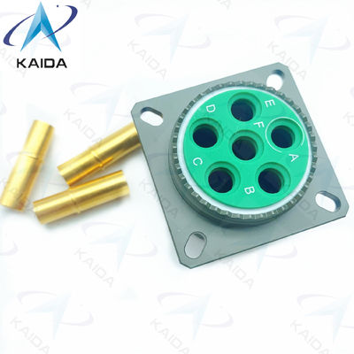 Verbinding voor het receptacle met koperen legering 6 contacten Gouden afwerking MIL-DTL-38999 Serie 3.D38999/20WH06SA.8D Serie