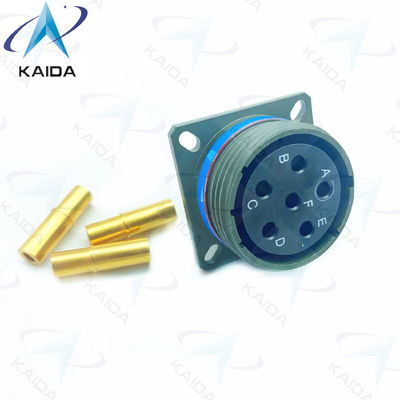 Verbinding voor het receptacle met koperen legering 6 contacten Gouden afwerking MIL-DTL-38999 Serie 3.D38999/20WH06SA.8D Serie