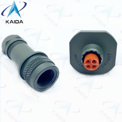Miniatuurconnector van aluminiumlegering met 4 soldeercontacten Olijfgroen Cadmium Afwerking MS3114M8-4SN Hermetische achterkant
