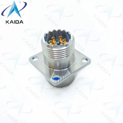 Goud contact afwerking 6 contact soldeer type MIL-DTL-26482 serie connector MS3470S10-6PH roestvrij staal gepassiveerd