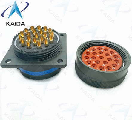 21 Contacten Solder Contact Terminatie MIL-DTL-26482 Serie IMS3110E22-21SN Milieuverzegeld Olijfgroen Cadmium