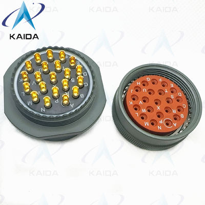 MIL-DTL-26482 Serie I Miniatuurconnector Solder Contacten.MS3111E22-21PN.Smal flensvat Olijfgroen Cadmium
