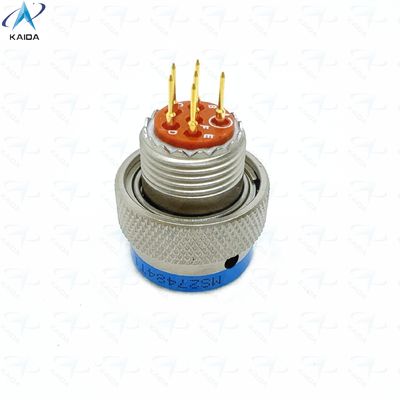 MIL-DTL-38999 Serie 2 Thermoplastisch Isolator Elektroless Nickel Short PCB Tail 6 Contacten Goudgeplat MS27484T10F98PCN