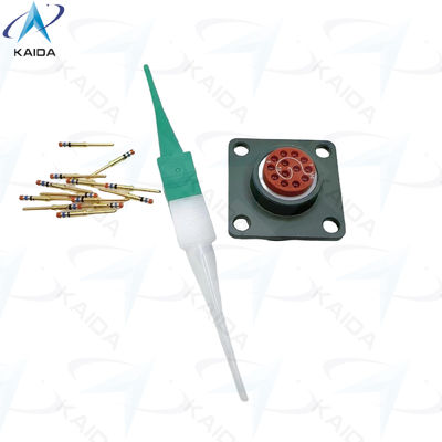 7.5A 13-contact MIL-DTL-38999 serie 2 connector met krimp beëindiging MS27508E10B35P.JTP02 Box montage receptacle