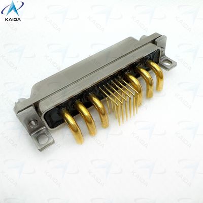 Goud over nikkel contactplating rechthoekige connectoren voor langdurige prestaties Elbow PCB grote en kleine gemengde stroom J30J23P06KPW01W1P040