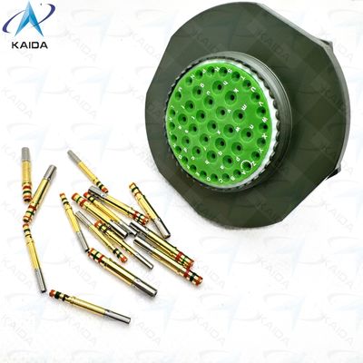 Crimp Contact Type MIL-DTL-38999 Serie I Voor 500V Spanningsbeoordeling Toepassingen JY27468T25B43SN Olijfgroen Cadmium Jam Nut Receptacle