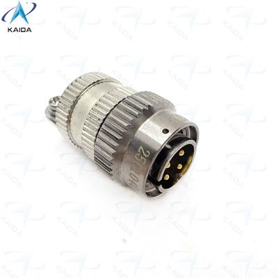 Circulaire elektrische aansluitplaat met rechte achterste bekleding Shell Electroless Nickel Connector Shell.Y8D Series.Y8D-4TJL