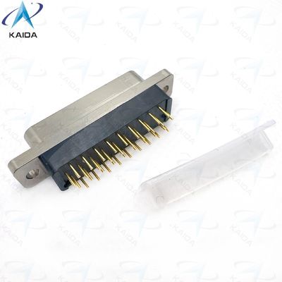 Micro-D printed circuit board connectoren gecondenseerd bord met koperen legering contactmateriaal en 3 A stroom rating MWDM2L-37SCBSNN-110