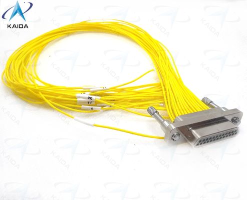 25 Contact Micro-D Metal Shell Aluminium materiaal voor industriële Micro rechthoekige elektrische connector CDbA-31TY 1.27mm Contact afstand CDBA-25TY+30CM
